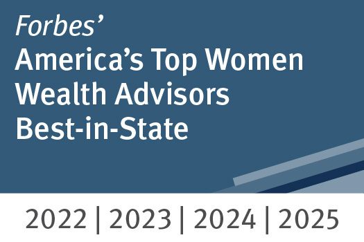 Forbes' America's Top Women Wealth Advisors Best-in-State award badge